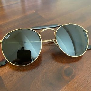 New Ray-Ban Outdoorsman sunglasses, Green and Gold